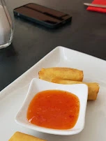 Frühlingsrolle Mit Garnelen Gefüllt